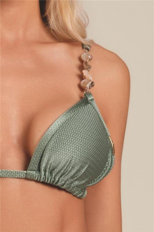 Biquíni Cortininha Madre Pérola Nas Alças e Calcinha Hot Pant